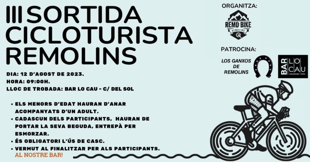 3a Sortida cicloturista Remolins 3a Sortida cicloturista Remolins
