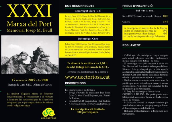 31a Marxa del Port. Memorial Josep M. Brull 31a Marxa del Port. Memorial Josep M. Brull