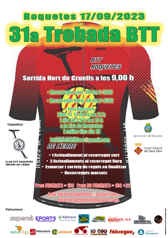 31a Trobada BTT Roquetes 31a Trobada BTT Roquetes