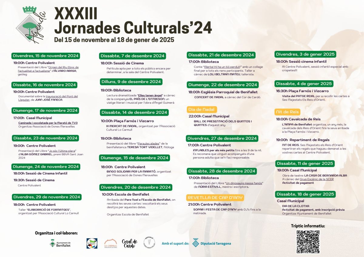 XXXIII Jornades Culturals de Benifallet XXXIII Jornades Culturals de Benifallet