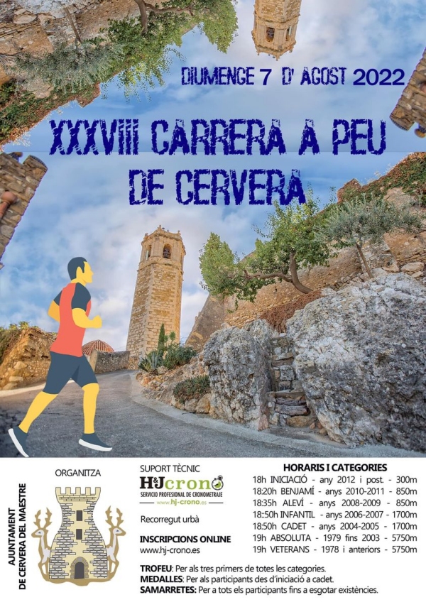 XXXVIII Carrera a peu de Cervera XXXVIII Carrera a peu de Cervera