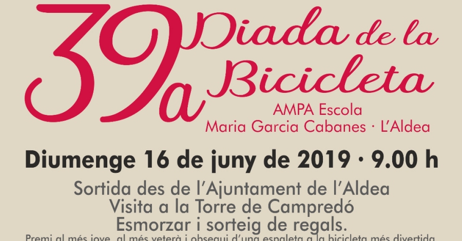 39a Diada de la Bicicleta L�Aldea