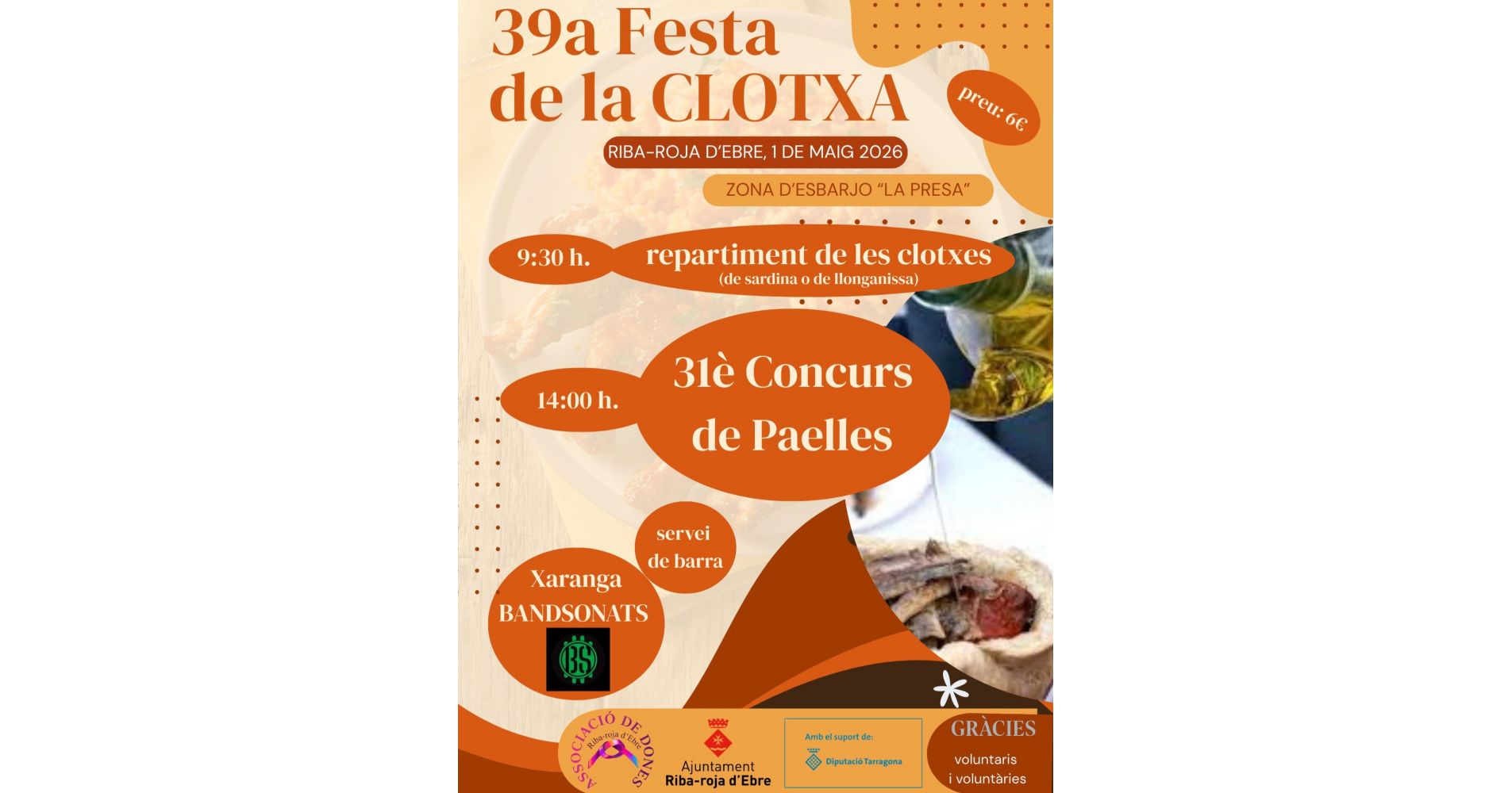39a Festa de la Clotxa i 31e Concurs de paelles