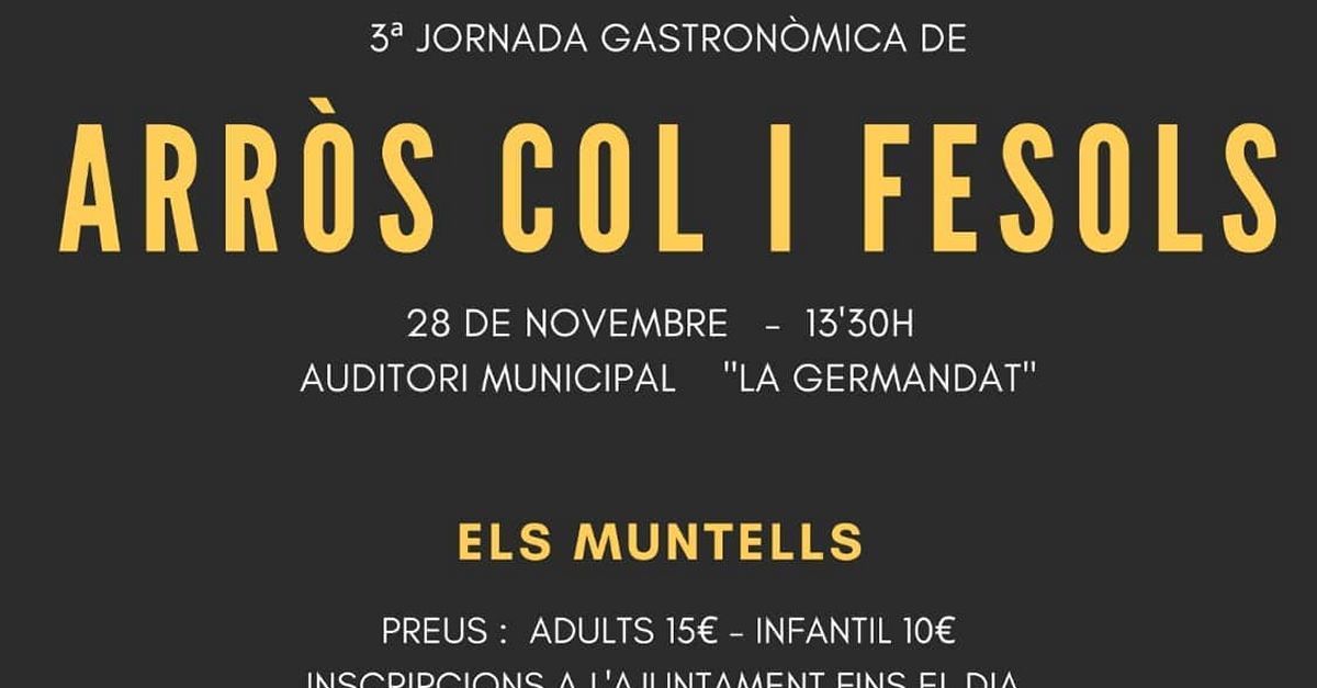 3a Jornada Gastron�mica de l�Arr�s, col i fesols