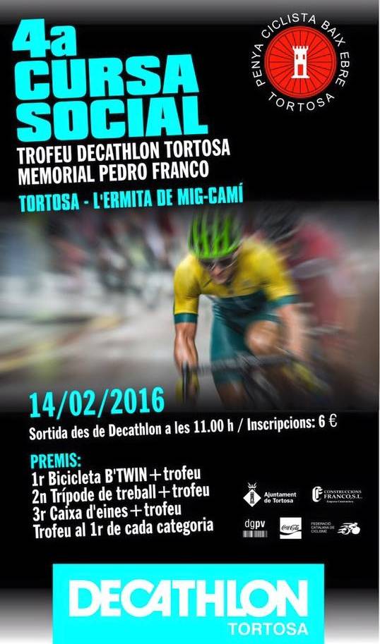 4a cursa social de ciclisme - memorial Pedro Franco