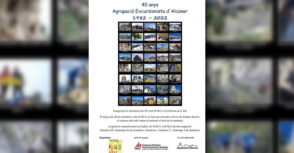 Exposici� �40 Anys de l�Agrupaci� Excursionista d�Alcanar�
