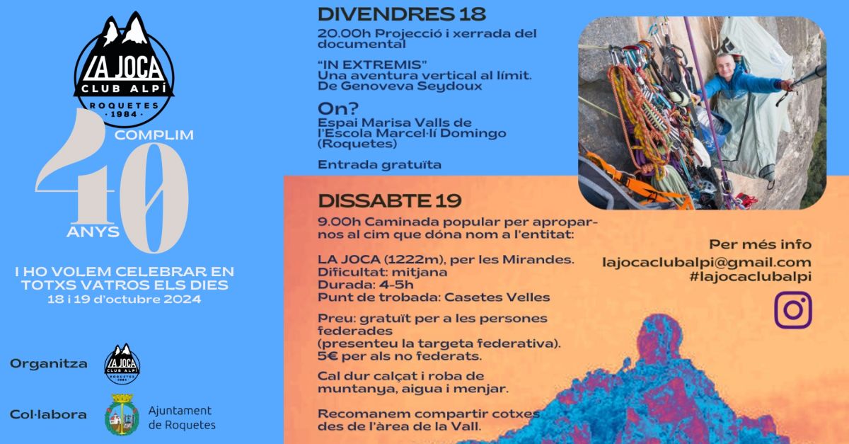 40 anys La Joca Club Alp�, caminata a La Joca