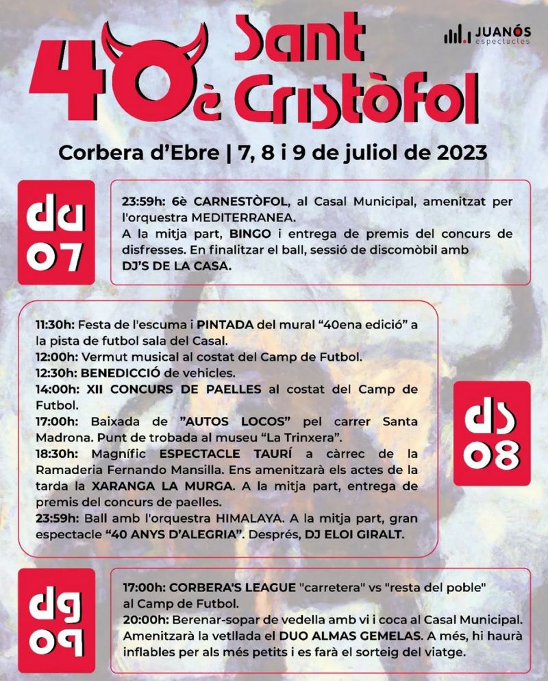 40è Sant Cristòfol a Corbera d’Ebre 40è Sant Cristòfol a Corbera d’Ebre