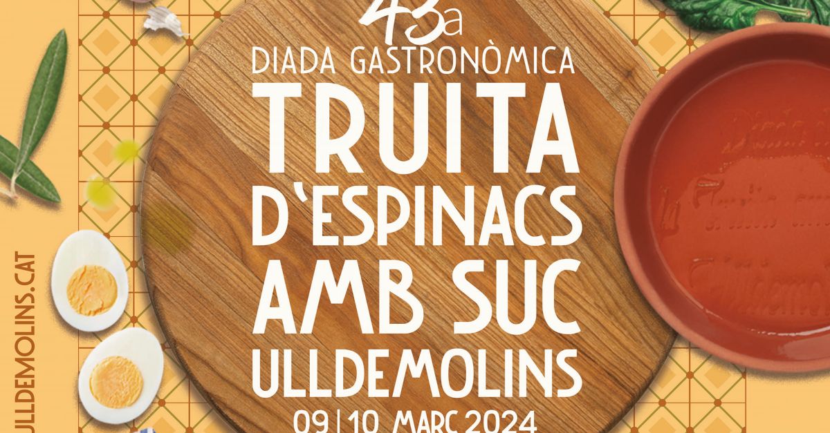 43a Diada gastron�mica Truita d�espinacs amb suc d�Ulldemolins