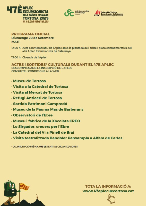 47� Aplec Excursionista dels Pa�sos Catalans | EbreActiu.cat, revista digital de ocio activo | Terres de l�Ebre...