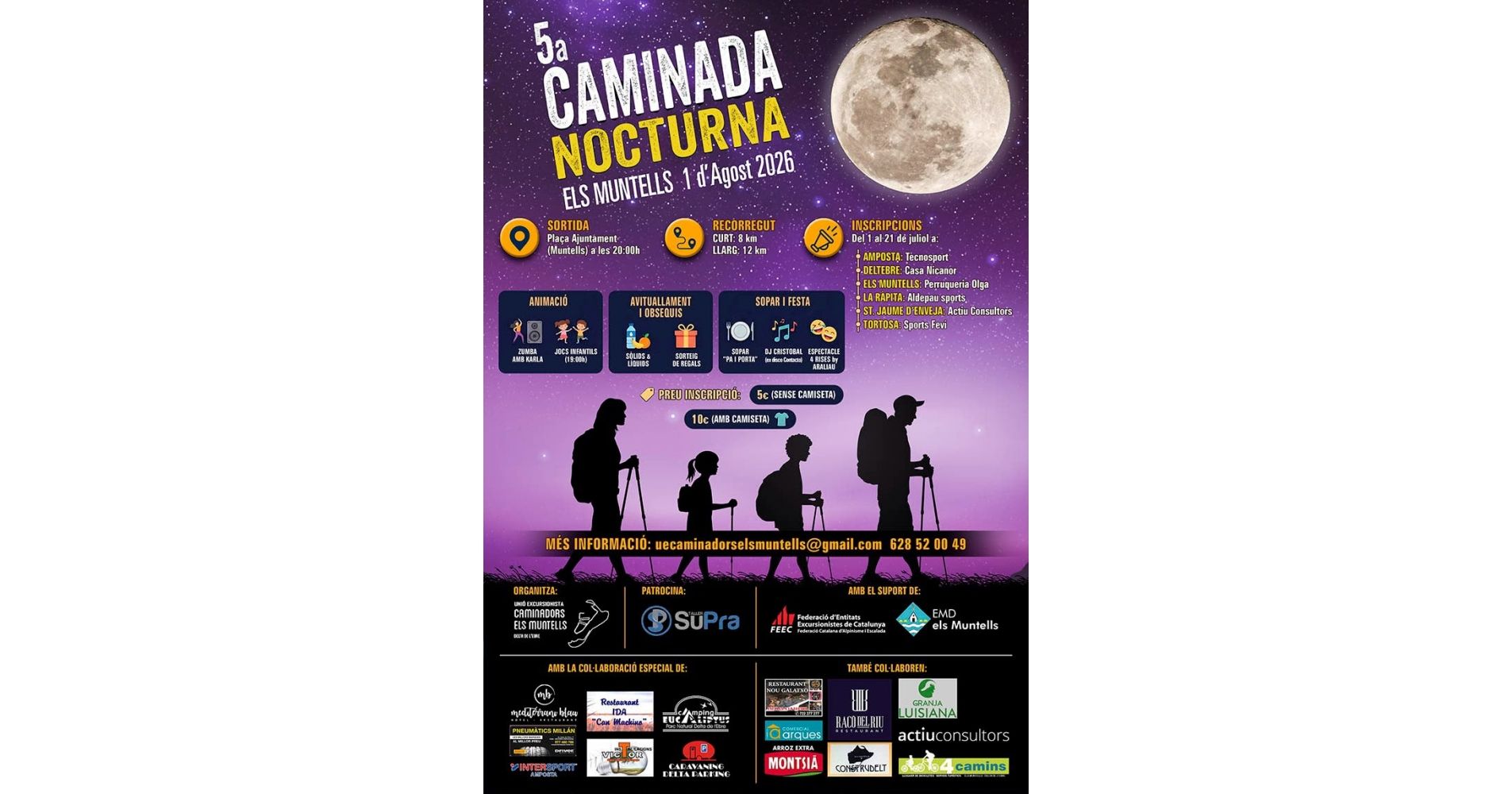 5a Caminada nocturna Els Muntells