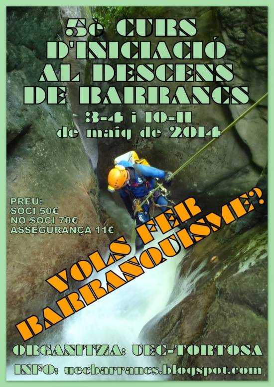 5� Curs d�iniciaci� al descens de barrancs