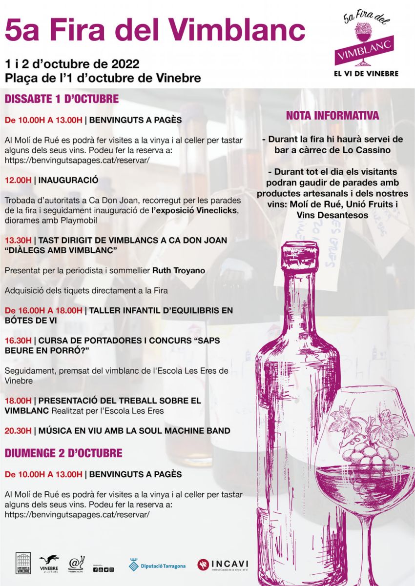 5a Fira del Vimblanc 5a Fira del Vimblanc