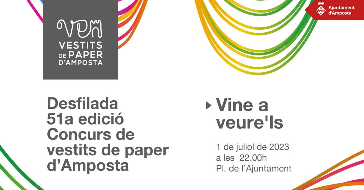 51a edici� del Concurs de Vestits de Paper d�Amposta