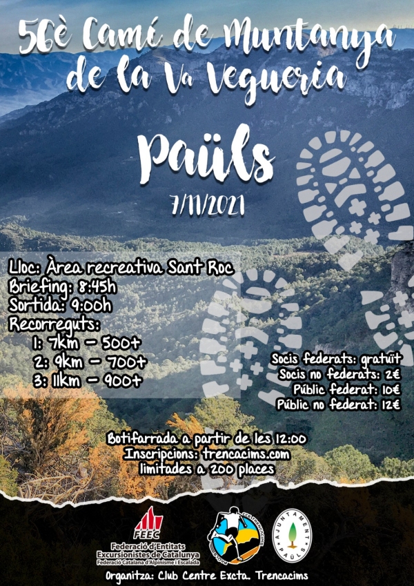 56è Camí de Muntanya de la V Vegueria 56è Camí de Muntanya de la V Vegueria