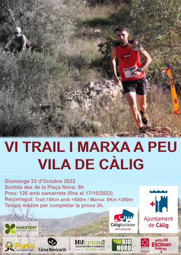 VI Trail i marxa a peu Vila de Càlig VI Trail i marxa a peu Vila de Càlig