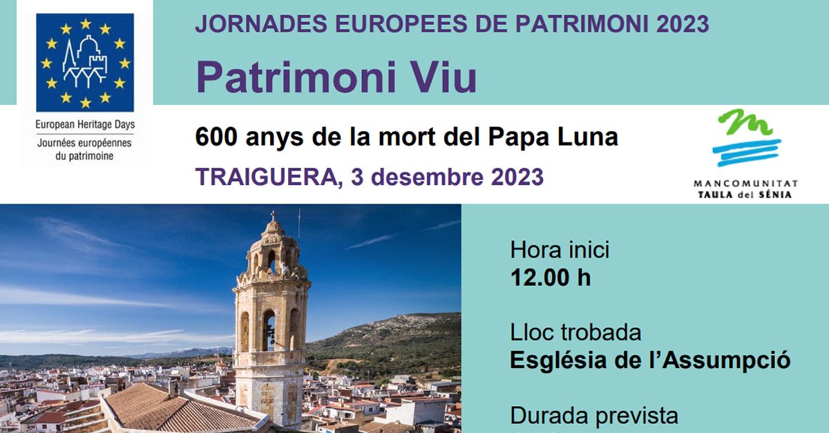 JEP2023 600 a�os de la muerte del Papa Luna