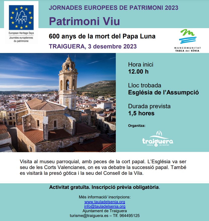 JEP2023 600 anys de la mort del Papa Luna JEP2023 600 anys de la mort del Papa Luna