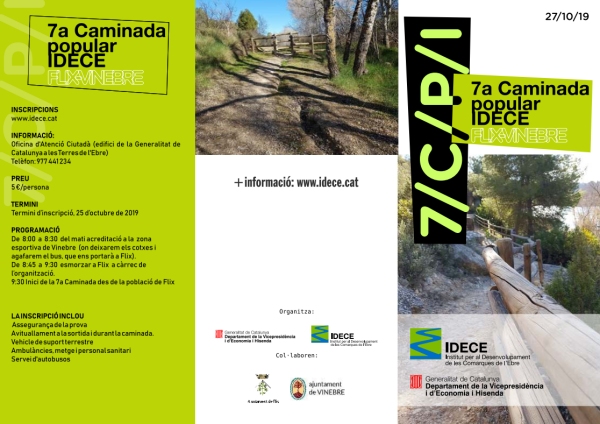 7a Caminada popular IDECE Flix-Vinebre 7a Caminada popular IDECE Flix-Vinebre