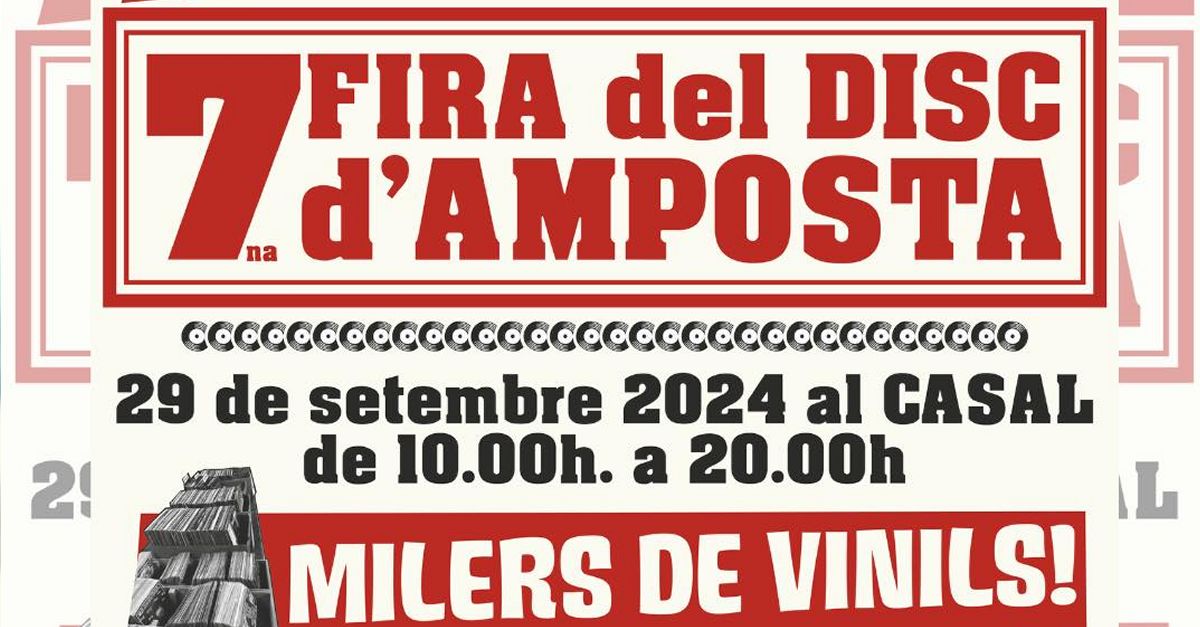 7a Fira del Disc d�Amposta