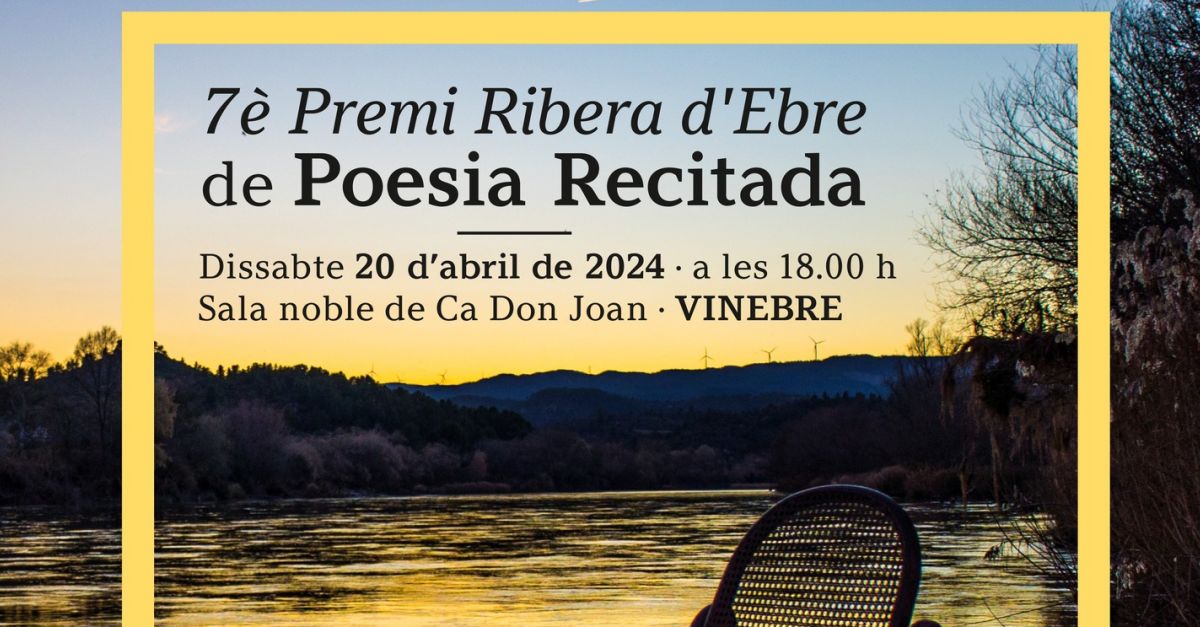 7� Premi Ribera d�Ebre de Poesia Recitada