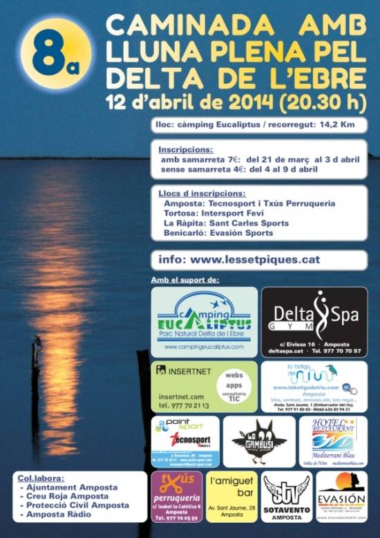8a Caminada amb lluna plena pel delta de l�Ebre