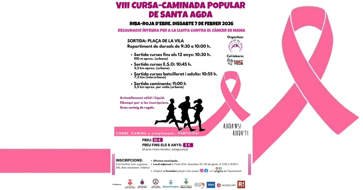 VIII Cursa-Caminada popular de Santa Agda VIII Cursa-Caminada popular de Santa Agda