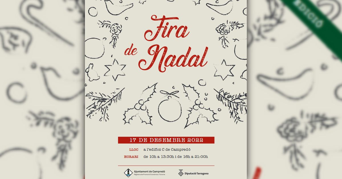 La Fira de Nadal de Campred enguany se celebrar el 17 de desembre durant tot el dia