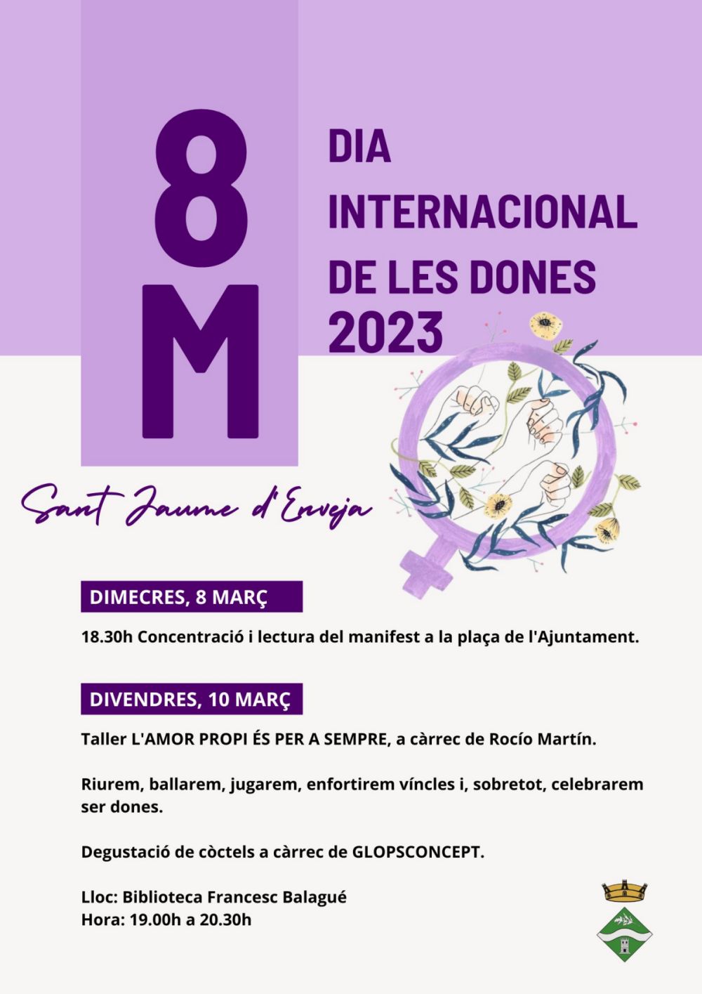 Dia Internacional de les Dones a Sant Jaume d’Enveja Dia Internacional de les Dones a Sant Jaume d’Enveja