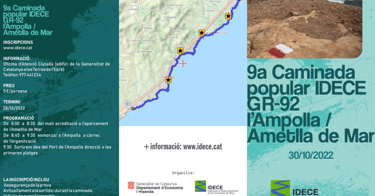 9a Caminada Popular de l’IDECE: GR92 L’Ampolla-L’Ametlla de Mar 9a Caminada Popular de l’IDECE: GR92 L’Ampolla-L’Ametlla de Mar