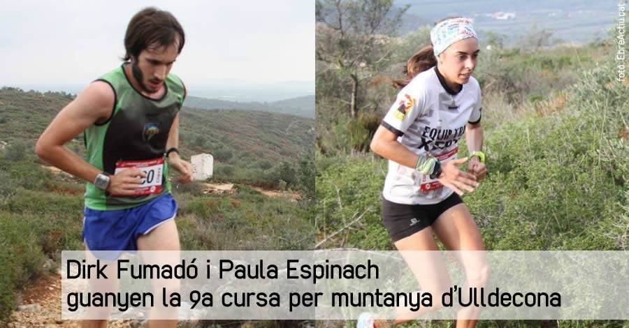 Dirk Fumad i Paula Espinach guanyen la 9a cursa per muntanya dUlldecona