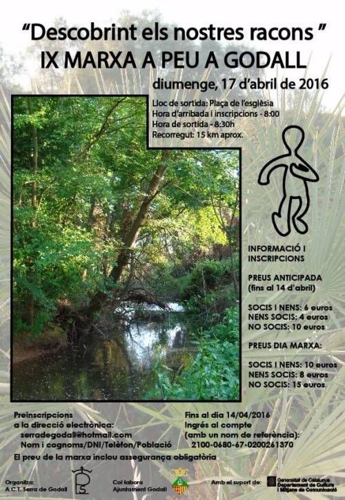 9a marxa a peu a Godall 9a marxa a peu a Godall