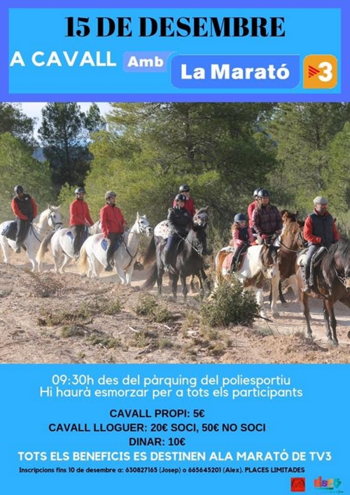 A cavall amb La Marat�
