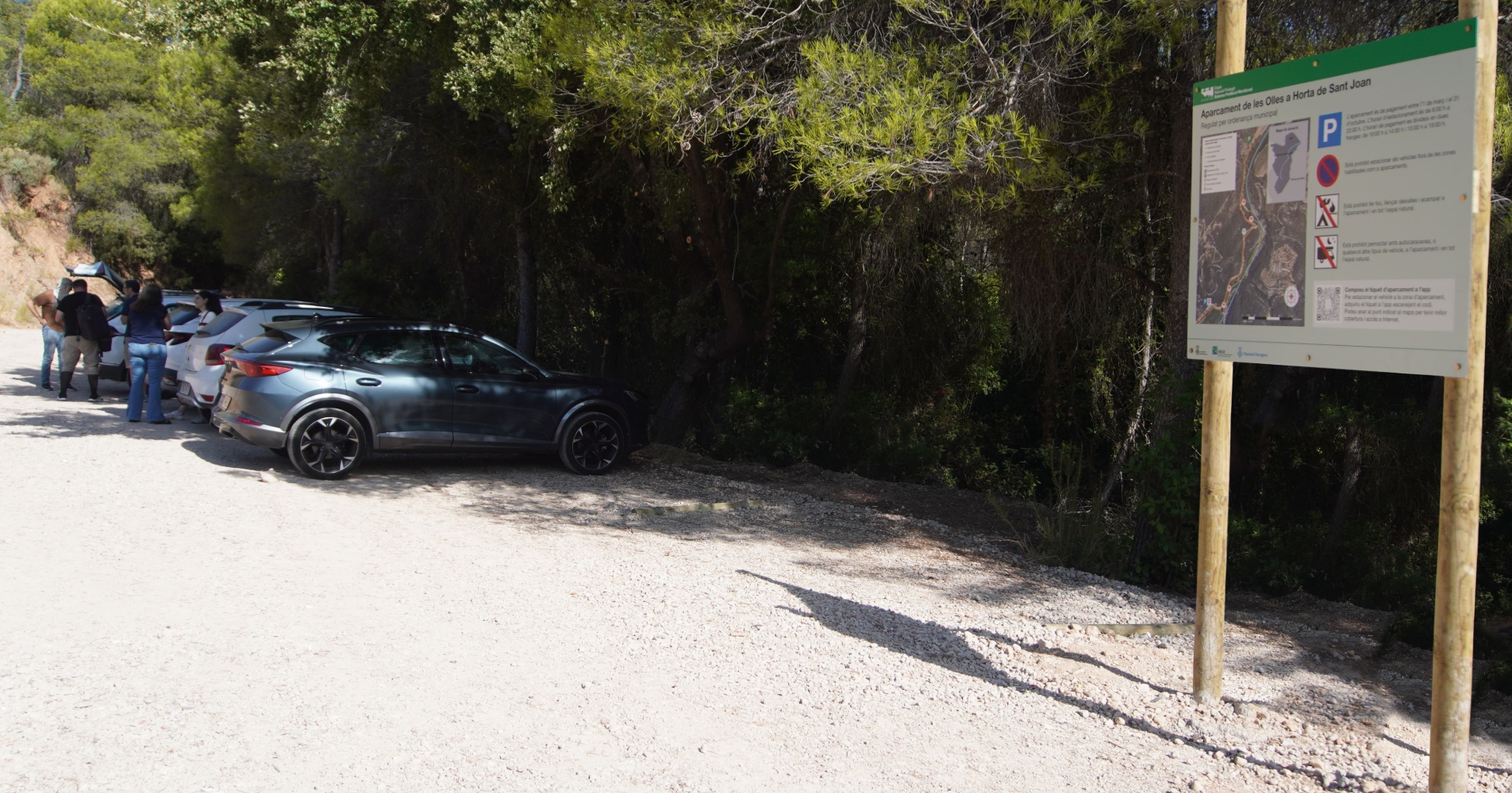 Horta de Sant Joan i Bot regulen la massificaci� tur�stica a les Olles amb un control d&rsquo;acc�s de vehicles