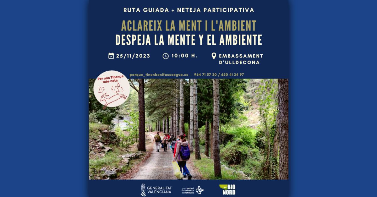Ruta guiada + neteja participativa Aclareix la ment i l’ambient Ruta guiada + neteja participativa Aclareix la ment i l’ambient