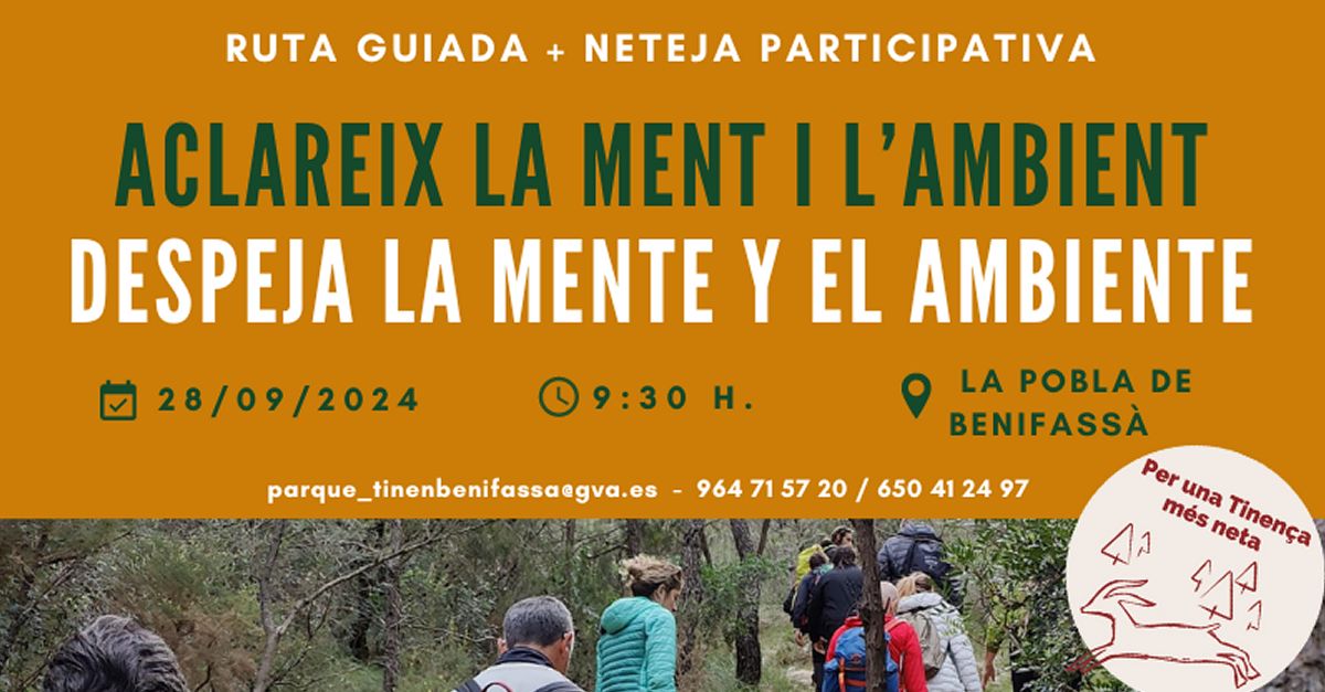 Ruta guiada + netejat participativa: Aclareix la ment i l�ambient