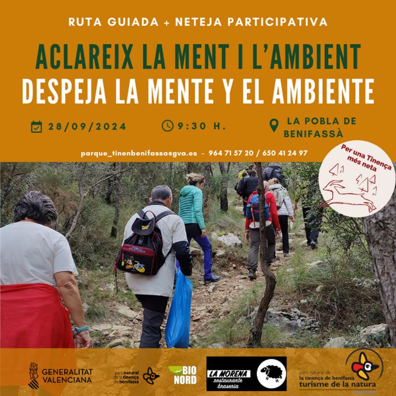 Ruta guiada + netejat participativa: Aclareix la ment i l’ambient Ruta guiada + netejat participativa: Aclareix la ment i l’ambient