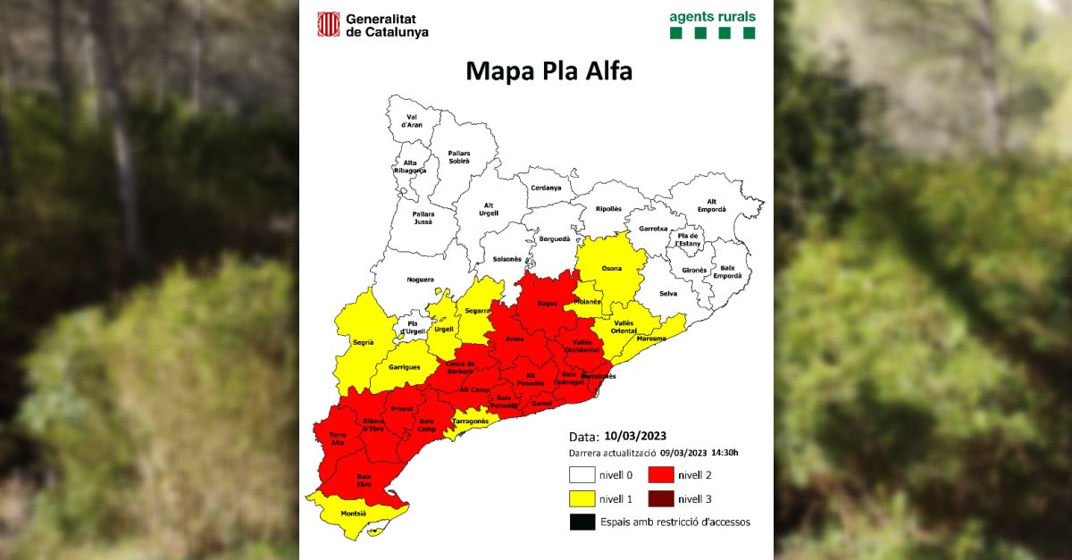 S’activa el nivell 2 del Pla Alfa a 15 comarques a partir de dem | EbreActiu.cat, revista digital d’oci actiu | Terres de l’Ebre ...
