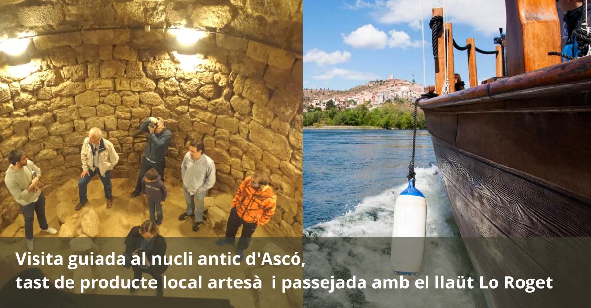 Visita guiada al casco antiguo de Asc�, degustaci�n producto local y paseo con el laud Lo Roget
