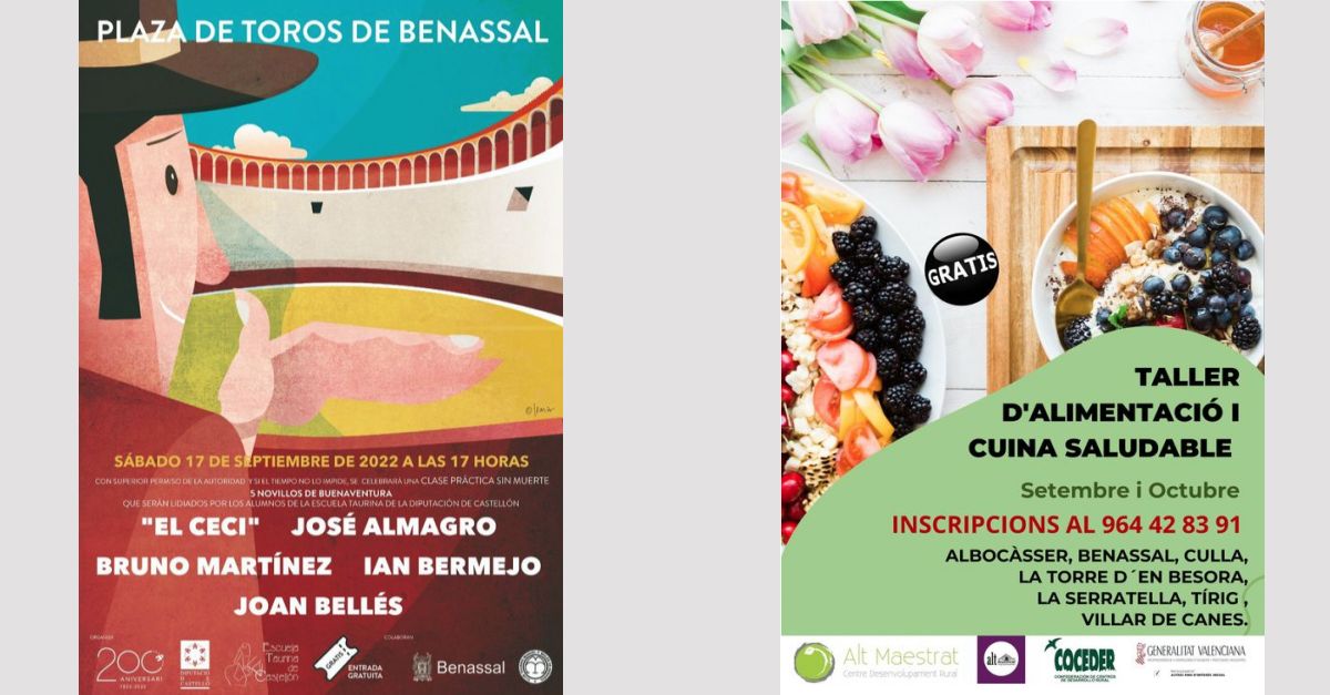 �Qu� hacer entre el jueves 15 y el martes 20 de septiembre en el Alt Maestrat? | EbreActiu.cat, revista digital de ocio activo | Terres de l&rsquo;Ebre...