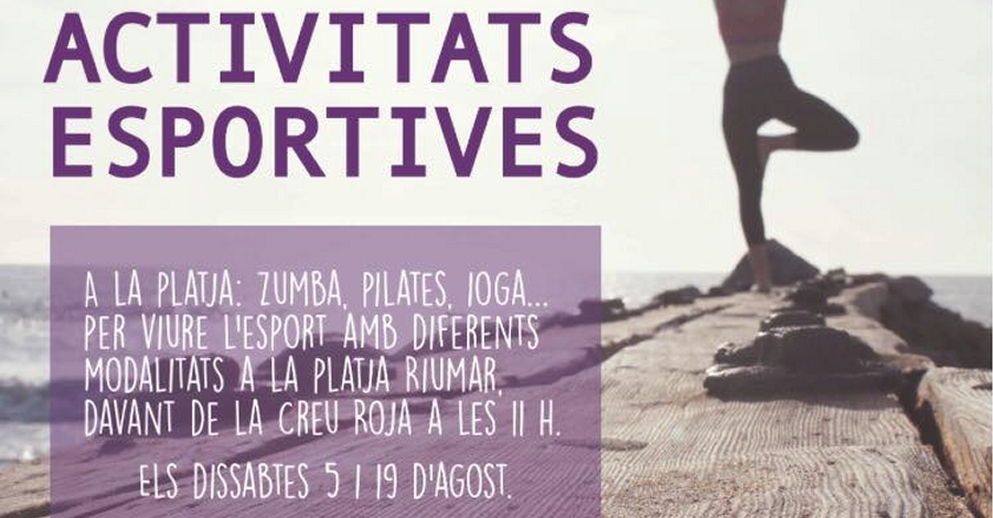 Actividades deportivas en la playa Riumar