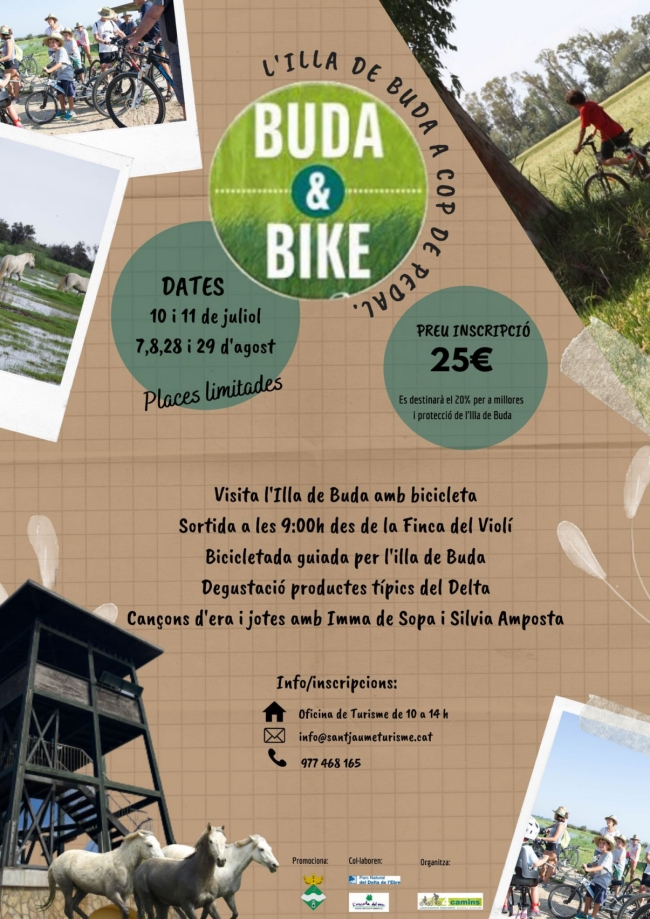 Buda & Bike, l�Illa de Buda a cop de pedal. Visita a l�Illa de Buda amb bicicleta