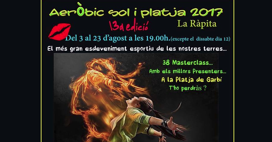 13a edici� Aer�bic sol i platja La R�pita 2017