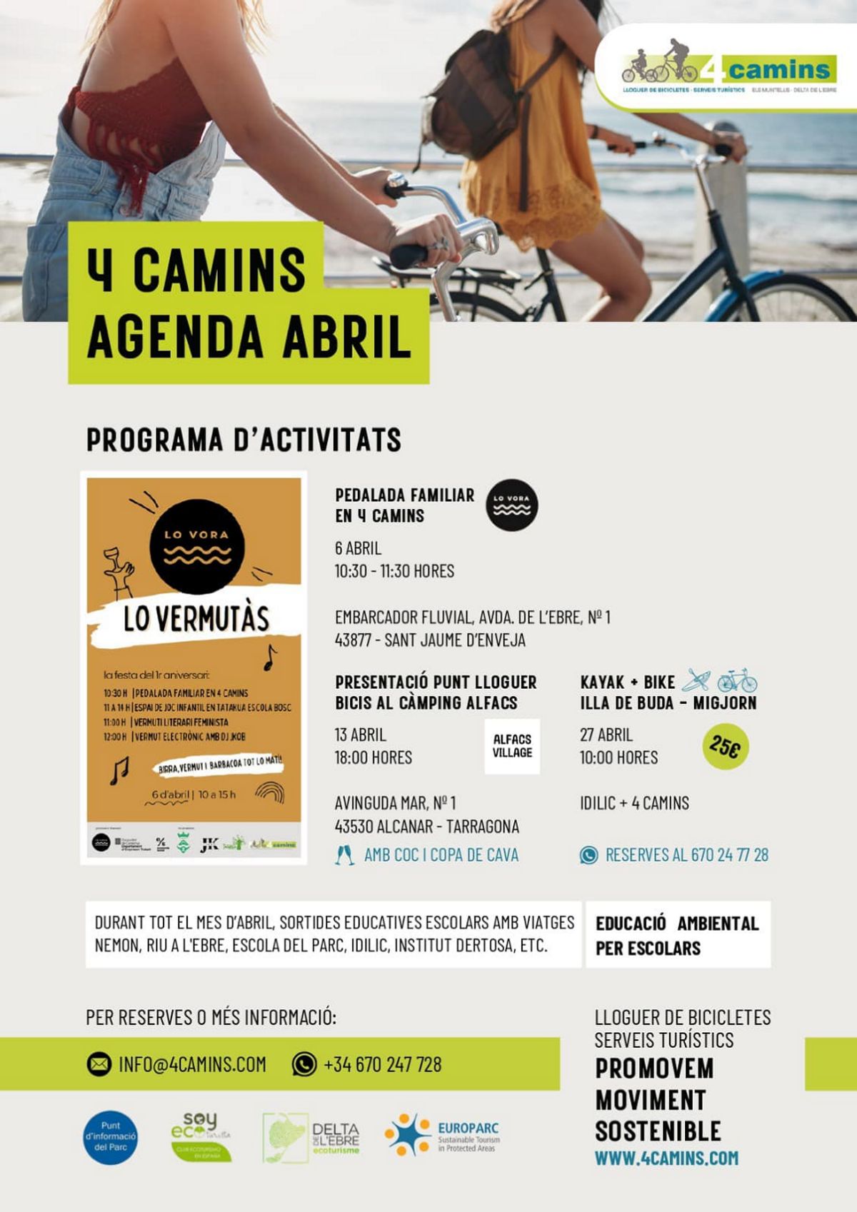 Kayak + bike Illa de Buda � Migjorn