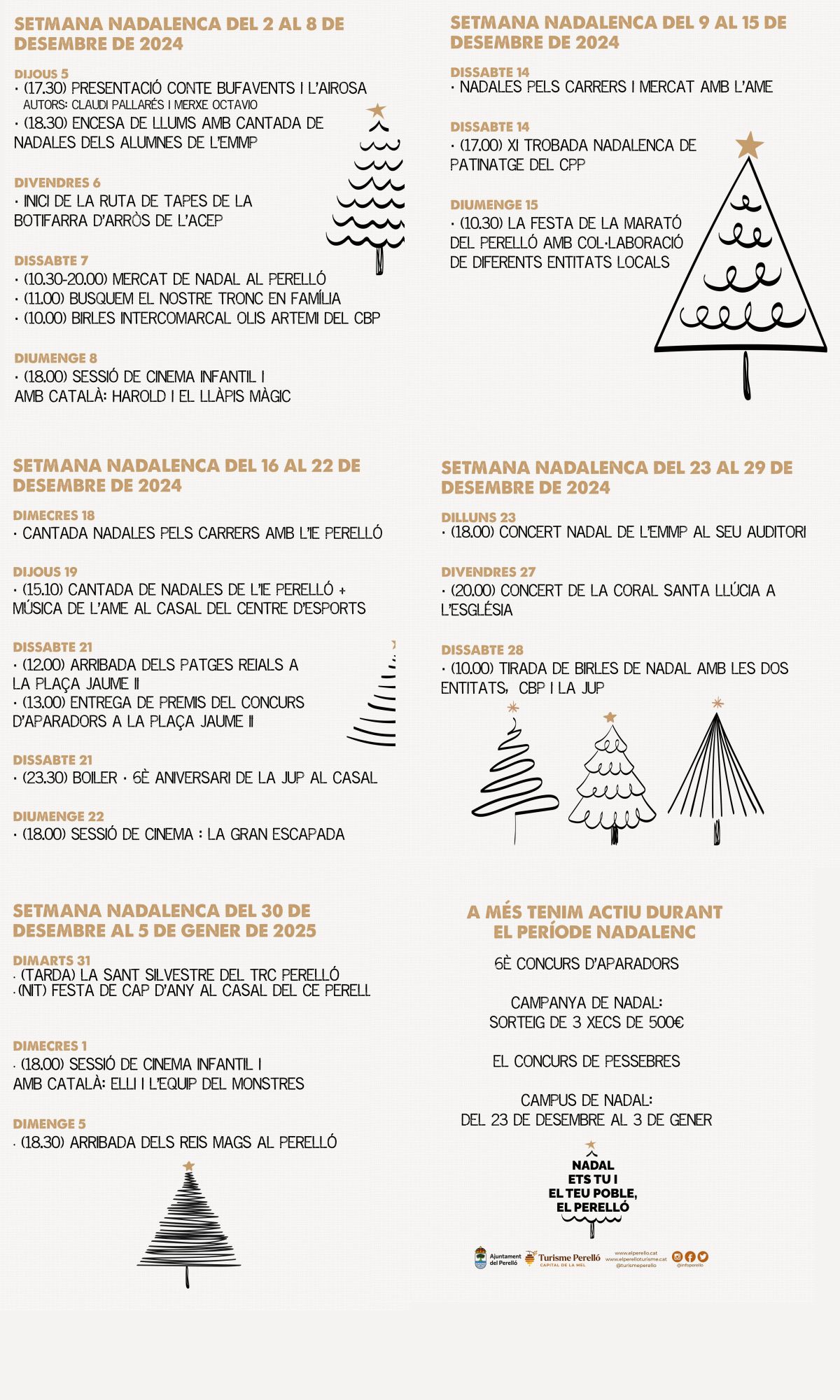 Agenda nadalenca del Perell�