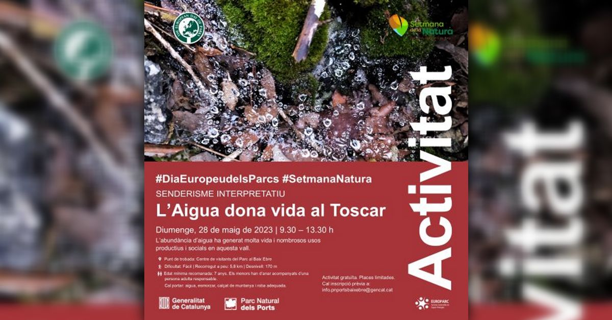 Senderisme interpretatiu: L�aigua dona vida al Toscar