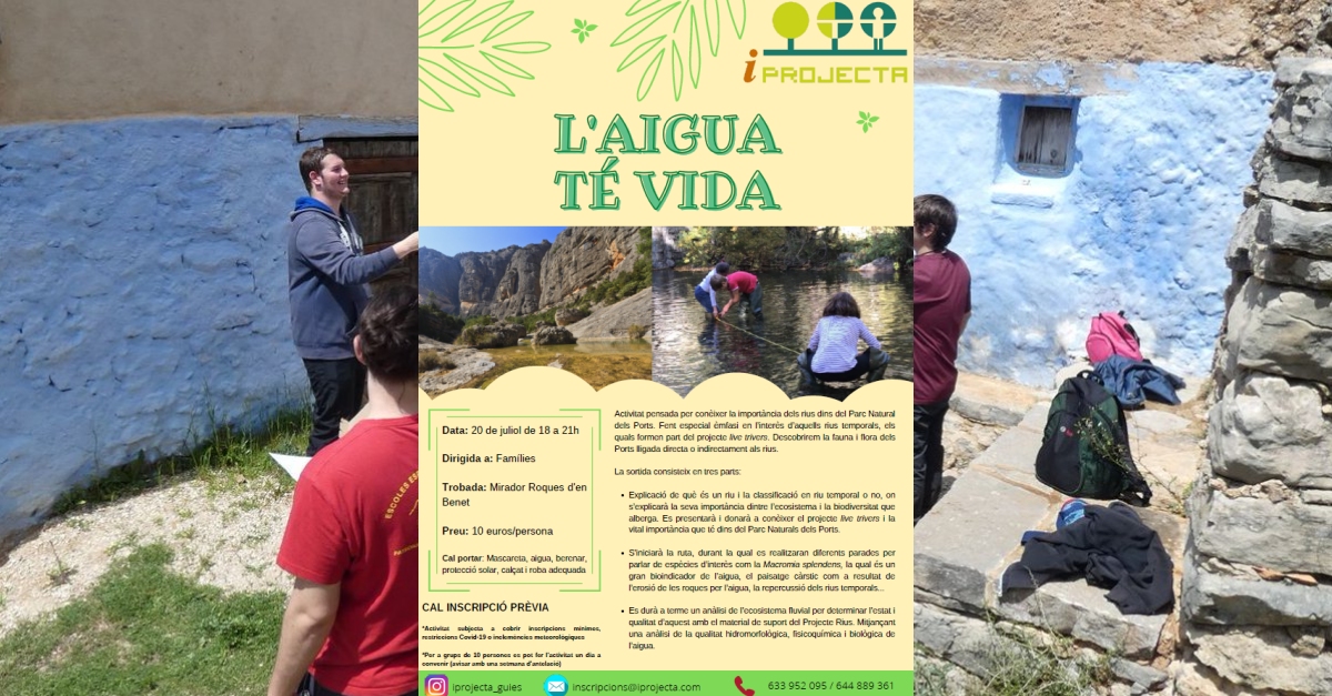 Activitat d�educaci� ambiental: L&rsquo;aigua t� vida