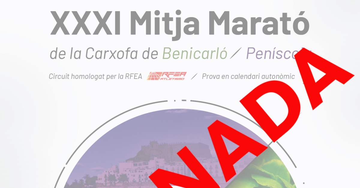 La XXXI Mitja Marat de la Carxofa es torna a ajornar per la incidncia de la covid19