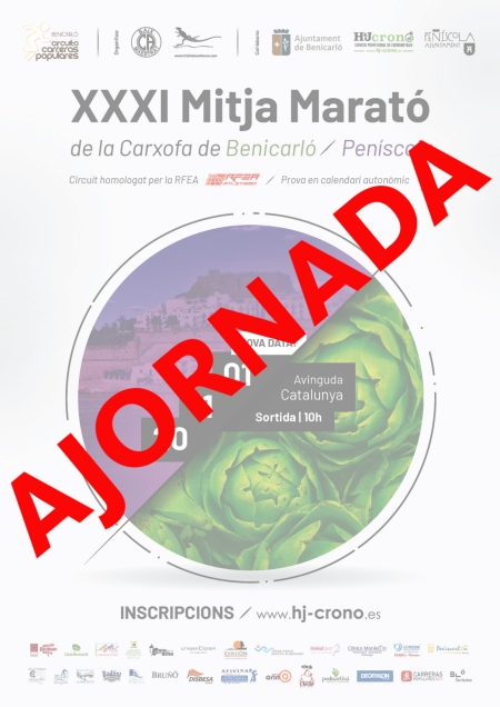 La XXXI Mitja Marató de la Carxofa es torna a ajornar per la incidència de la covid19 | EbreActiu.cat, revista digital d’oci actiu | Terres de l’Ebre ... La XXXI Mitja Marató de la Carxofa es torna a ajornar per la incidència de la covid19 | EbreActiu.cat, revista digital d’oci actiu | Terres de l’Ebre ...