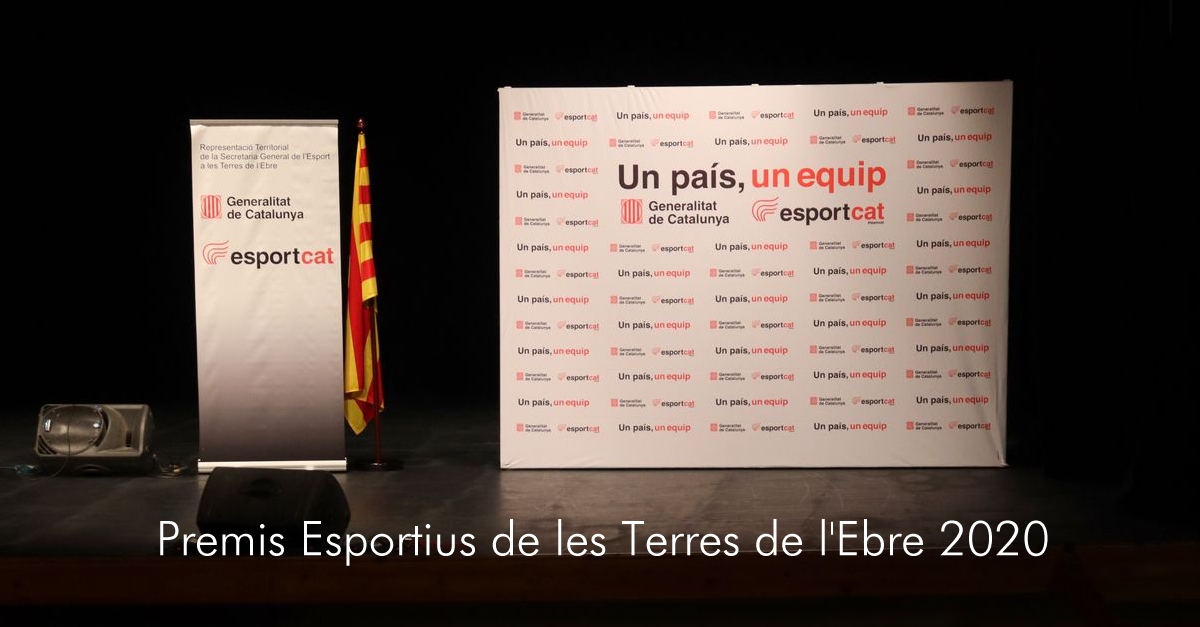 lbum de fotos de lacte de lliurament dels Premis Esportius de les Terres de lEbre 2020